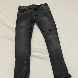 Topman stretch skinny jean dark grey - 32W